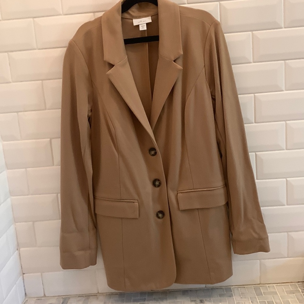 J. Jill Ponte knit Tan Blazer, size XSP
